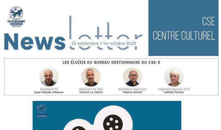 Informations du CSE et de la coopérative semaine 39