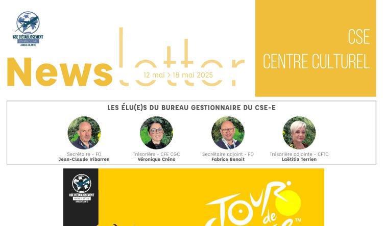 Informations du CSE et de la coopérative semaine 20