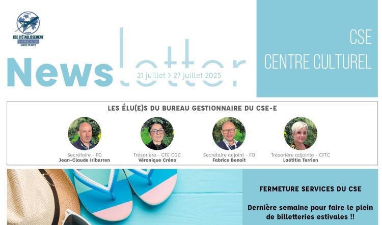 Informations du CSE et de la coopérative semaine 30