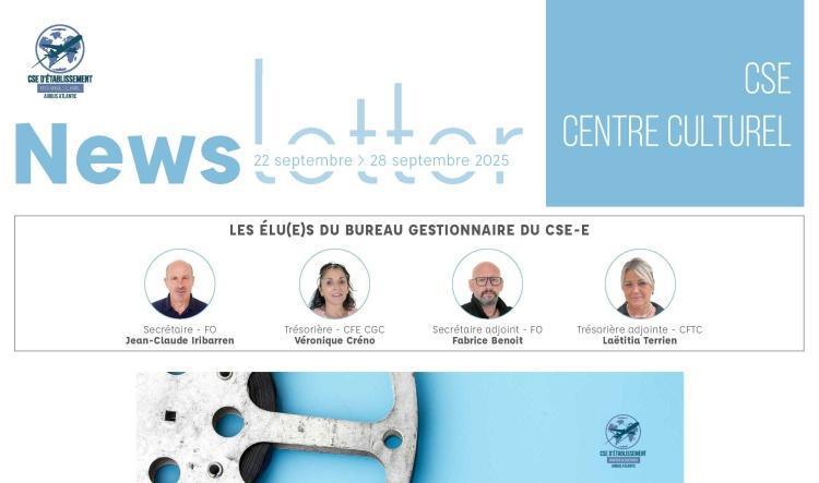 Informations du CSE et de la coopérative semaine 39