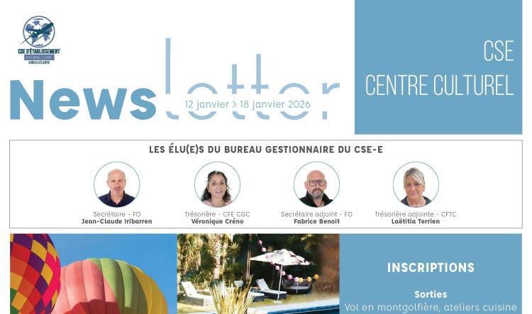 Informations du CSE et de la coopérative semaine 3