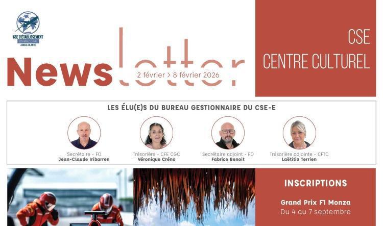 Informations du CSE et de la coopérative semaine 6