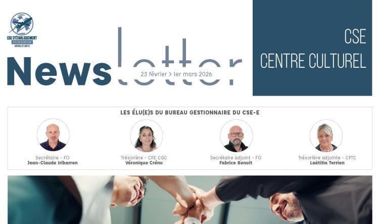 Informations du CSE et de la coopérative semaine 9