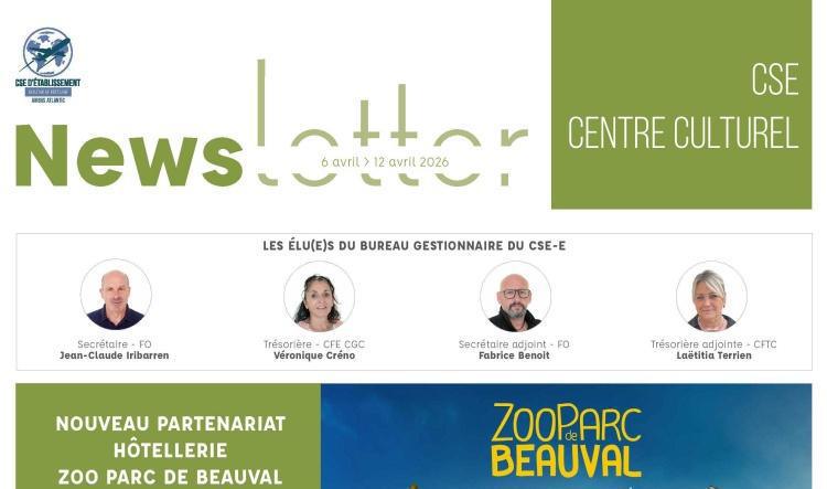 Informations du CSE et de la Coopérative semaine 15