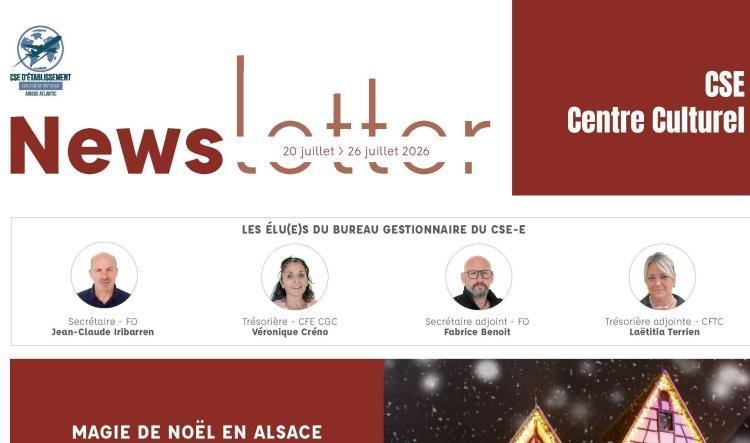 Informations du CSE et de la coopérative semaine 30