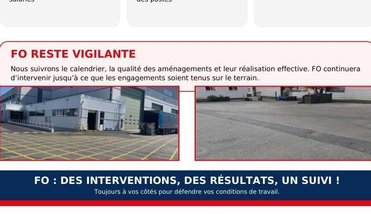 Espace de pause au G39 (P3) : la direction répond à FO