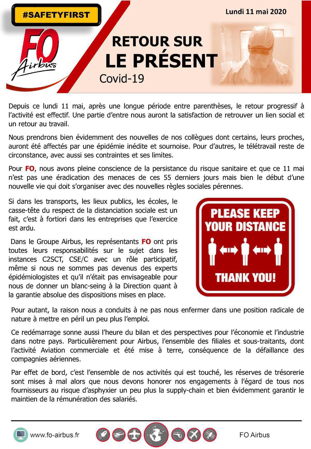 Retour sur LE PRESENT - Covid 19