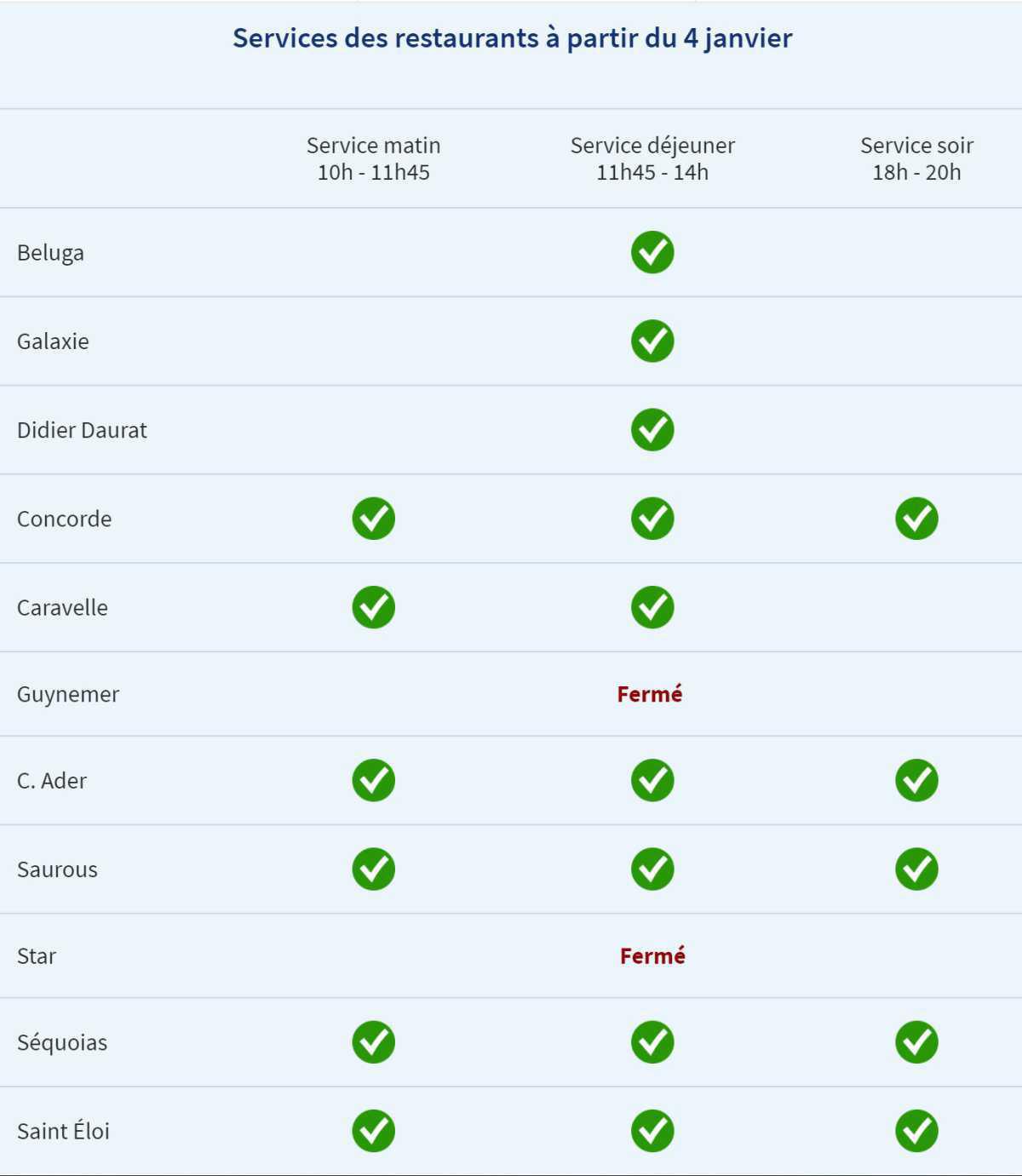 Réouverture de votre CSE à partir du 4 janvier Réouverture de votre CSE à partir du 4 janvier