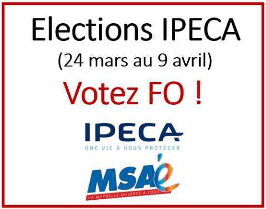 Elections IPECA du 24 mars au 9 avril Elections IPECA du 24 mars au 9 avril