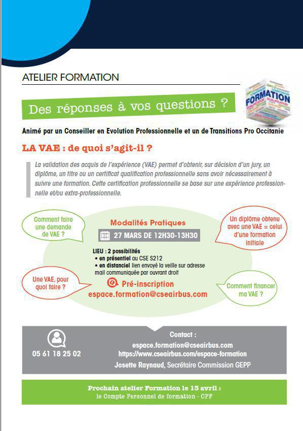 GEPP: Atelier Formation VAE