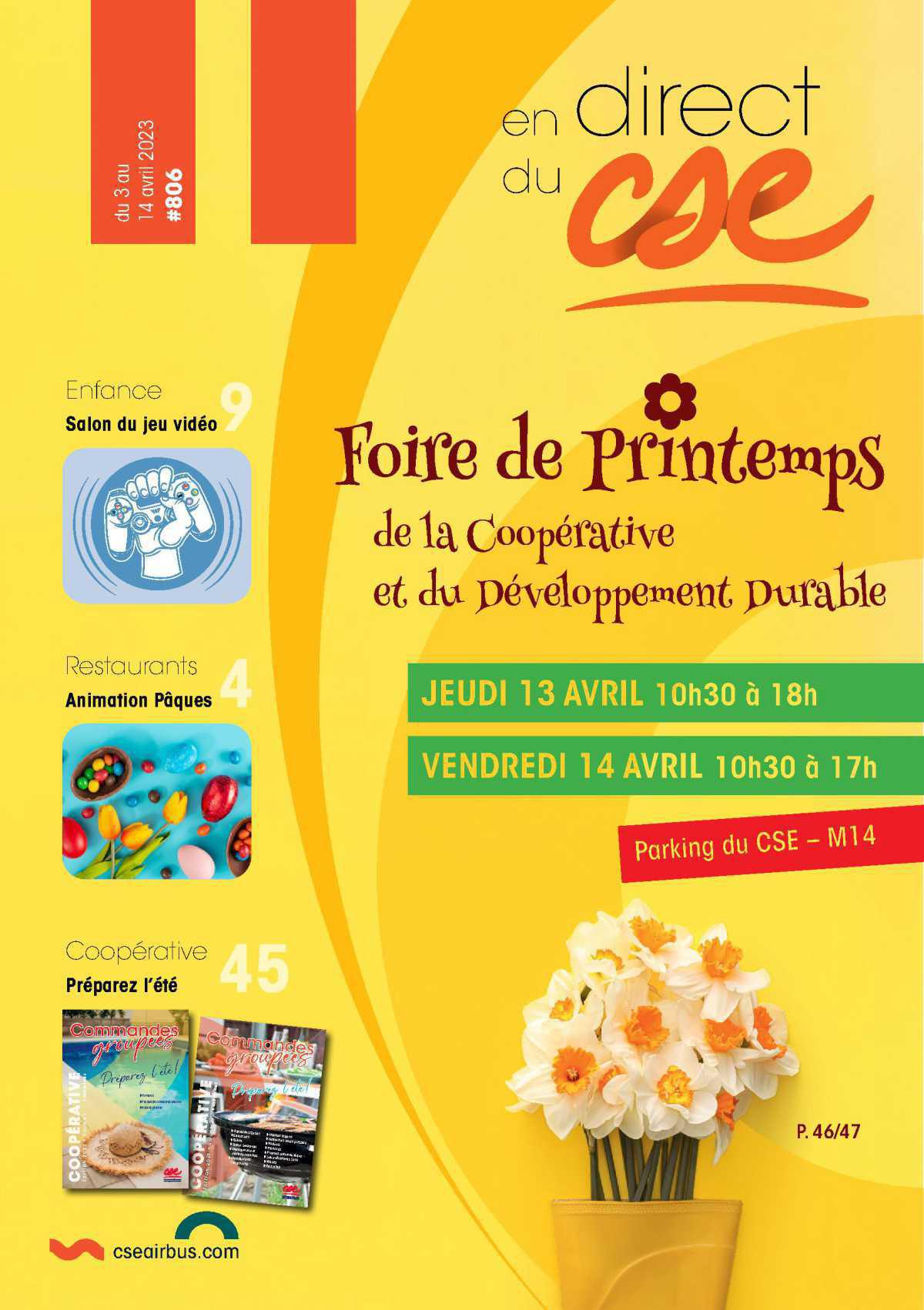 En direct du CSE du 3 au 14 avril 2023