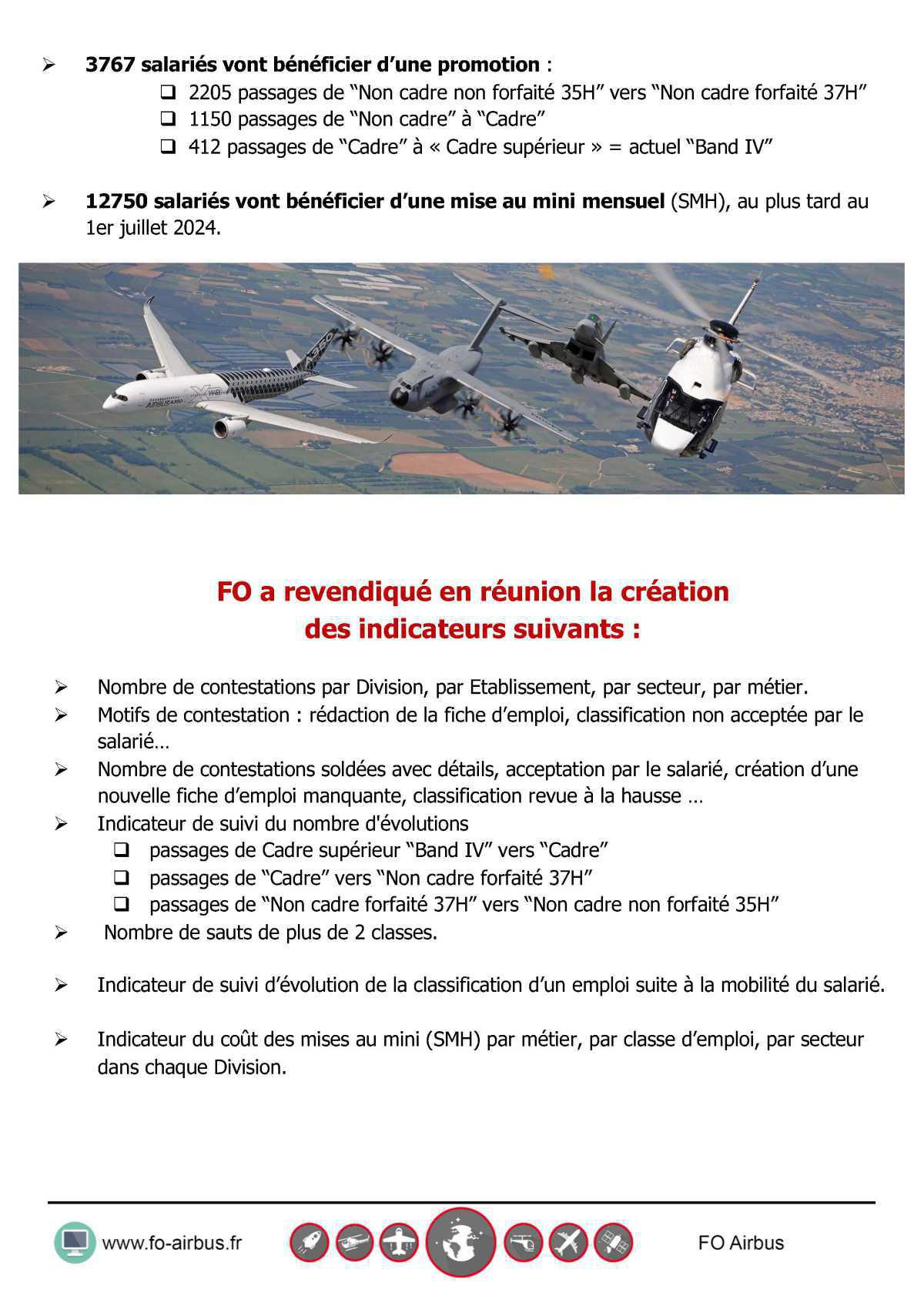 Classifications: Première réunion paritaire de suivi Groupe
