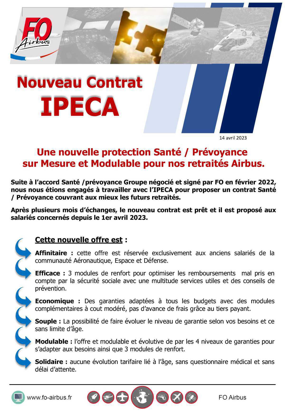 Nouveau contrat IPECA pour les futurs retraités