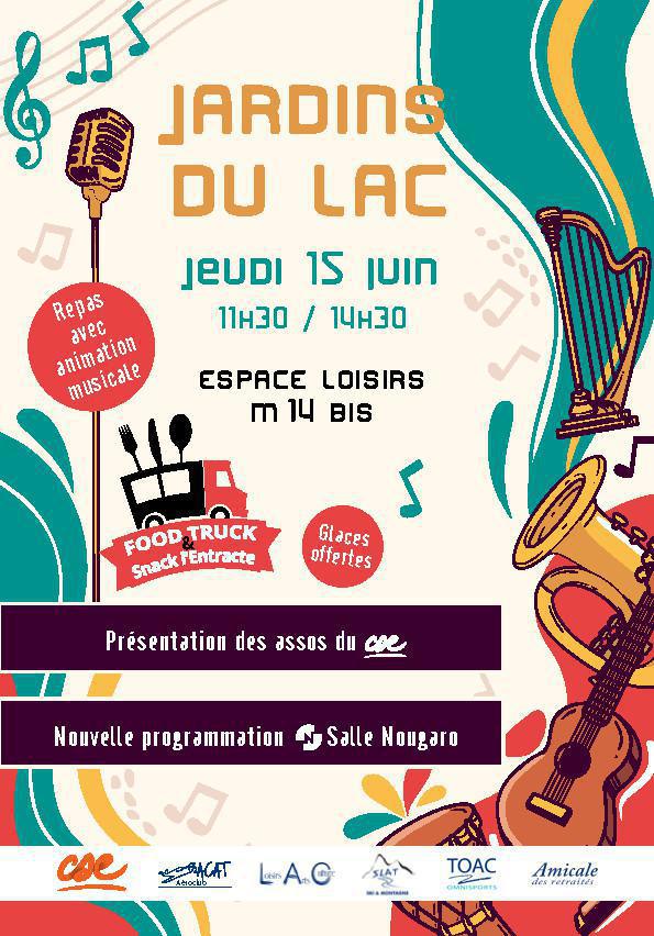 CSE: Les Jardins du LAC - profitez des animations au M14 bis !