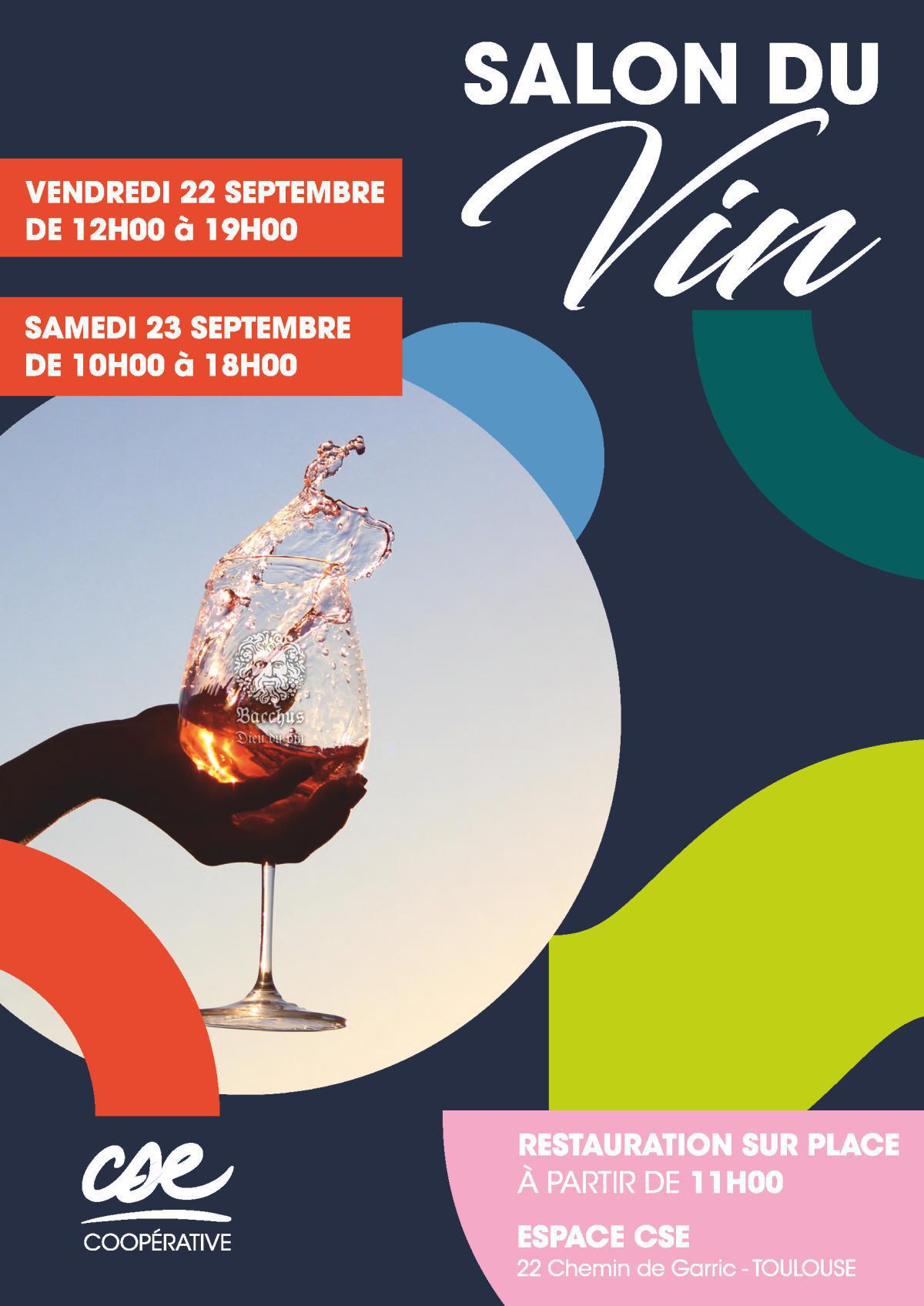 CSE: Salon du vin vendredi 22 et samedi 23 septembre 2023 & commandes groupées