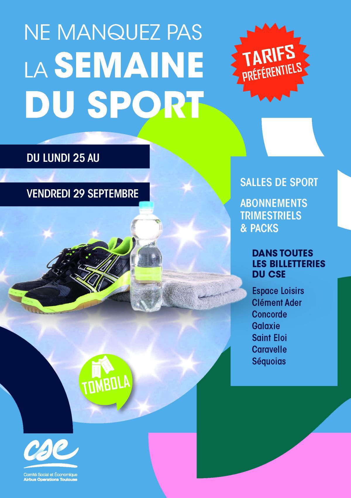 Semaine du sport à la Billetterie !
