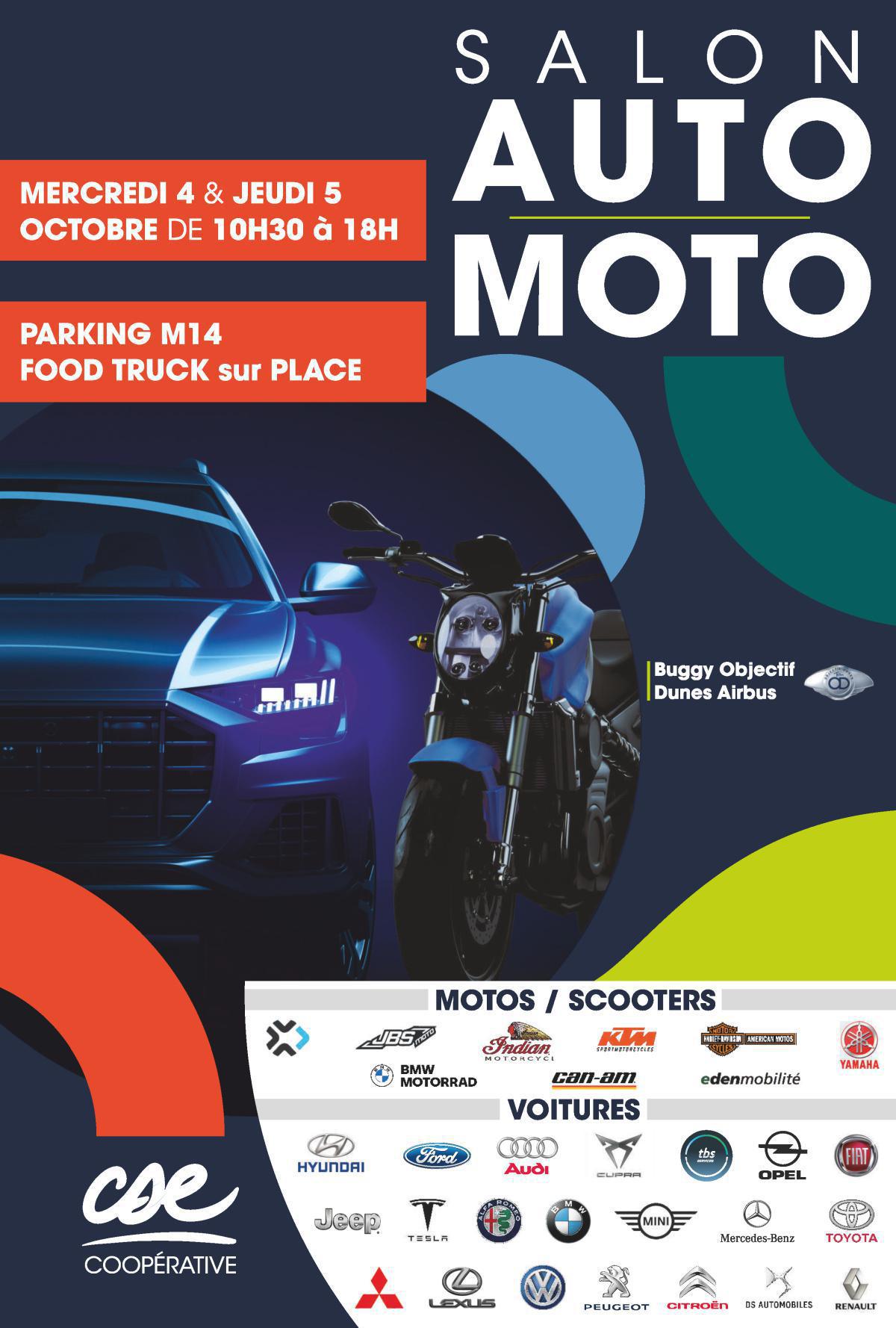 Coopérative: Salon Auto Moto le 4 & 5 octobre