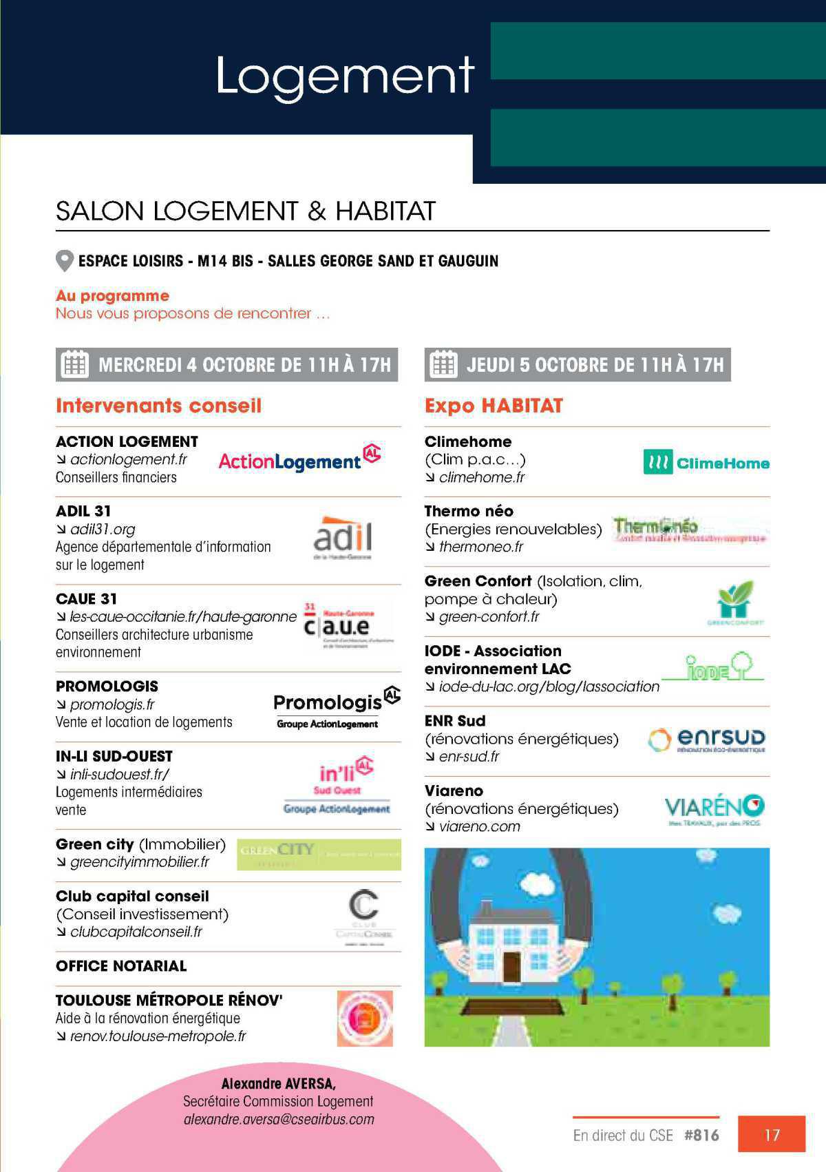 CSE: Salon du logement & habitat