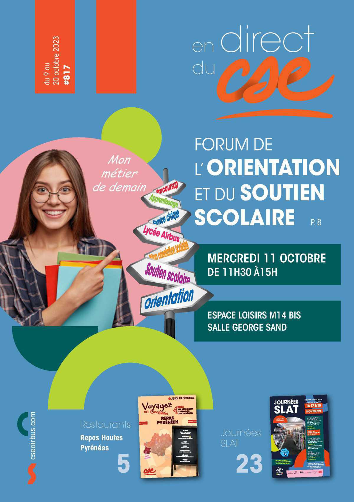 En Direct du CSE du 9 au 20 octobre 2023