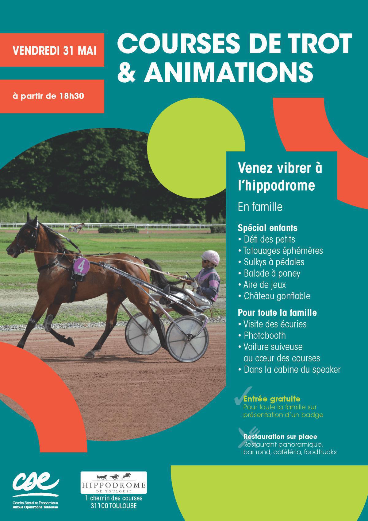 Vendredi c'est la soirée à l'hippodrome en famille ! Vendredi c'est la soirée à l'hippodrome en famille !
