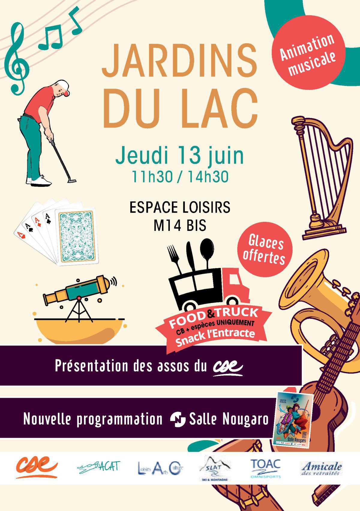 Les jardins du LAC jeudi 13 juin de 11h30 à 14h30