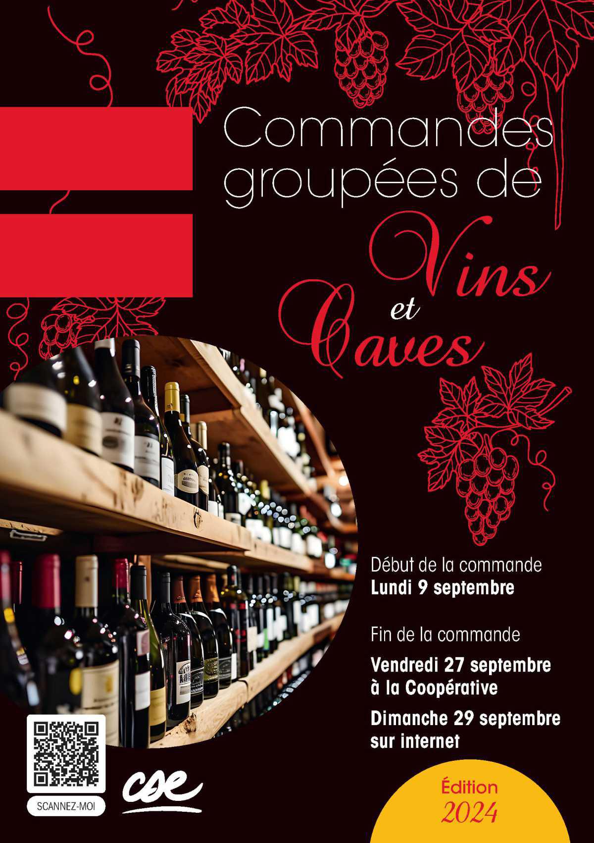 Coopérative: Commandes groupées de vins et caves