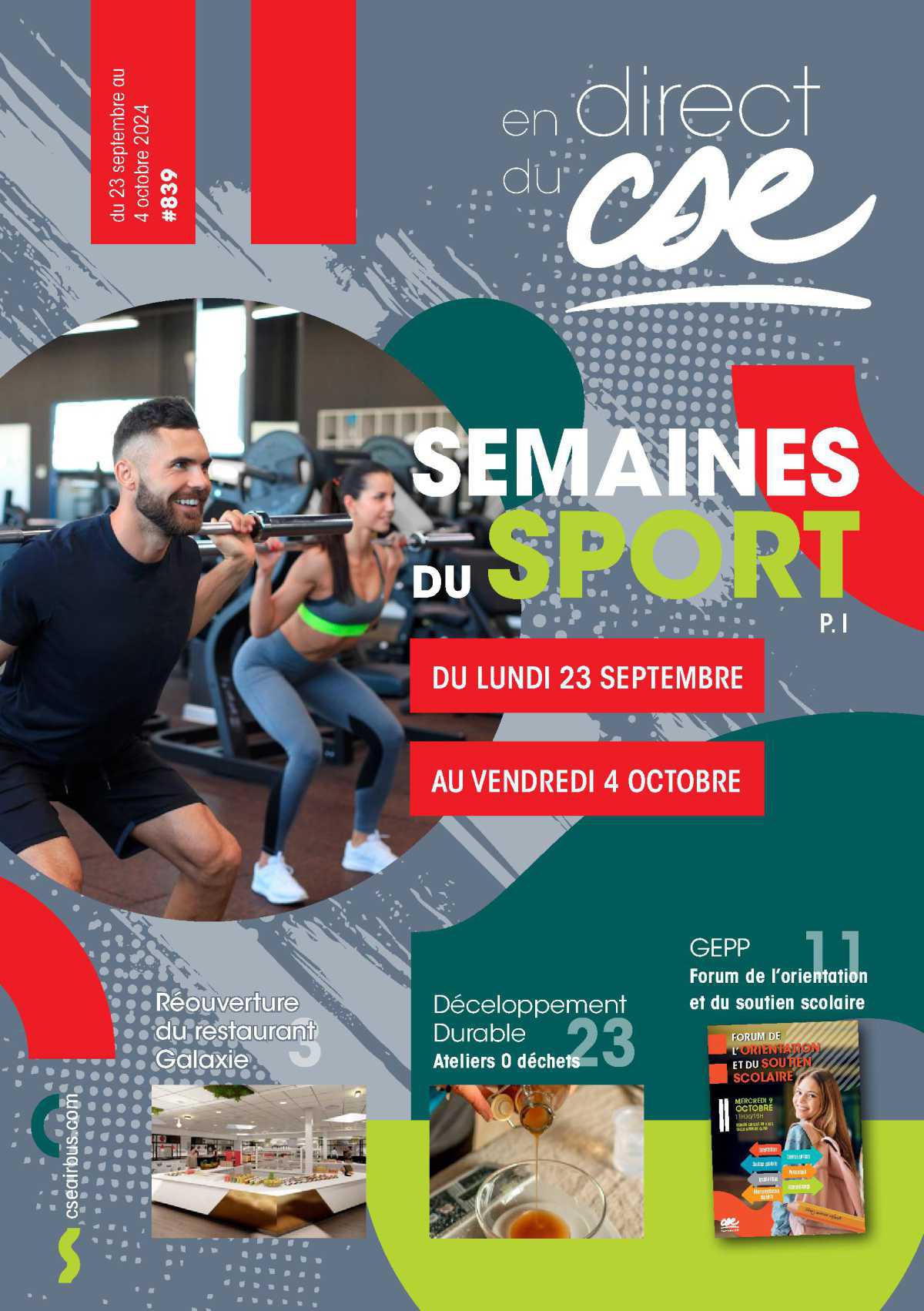 En Direct du CSE du 23 septembre au 4 octobre 2024