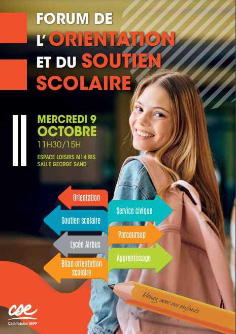 FORUM DE L'ORIENTATION ET DU SOUTIEN SCOLAIRE 