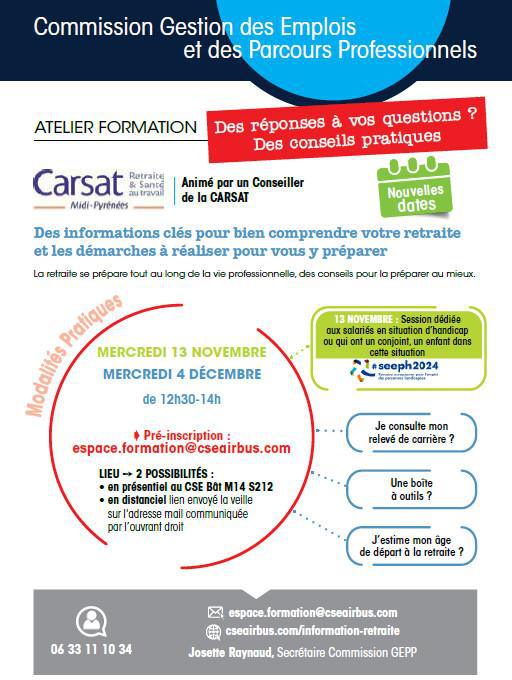 GEPP: Carsat, atelier formation