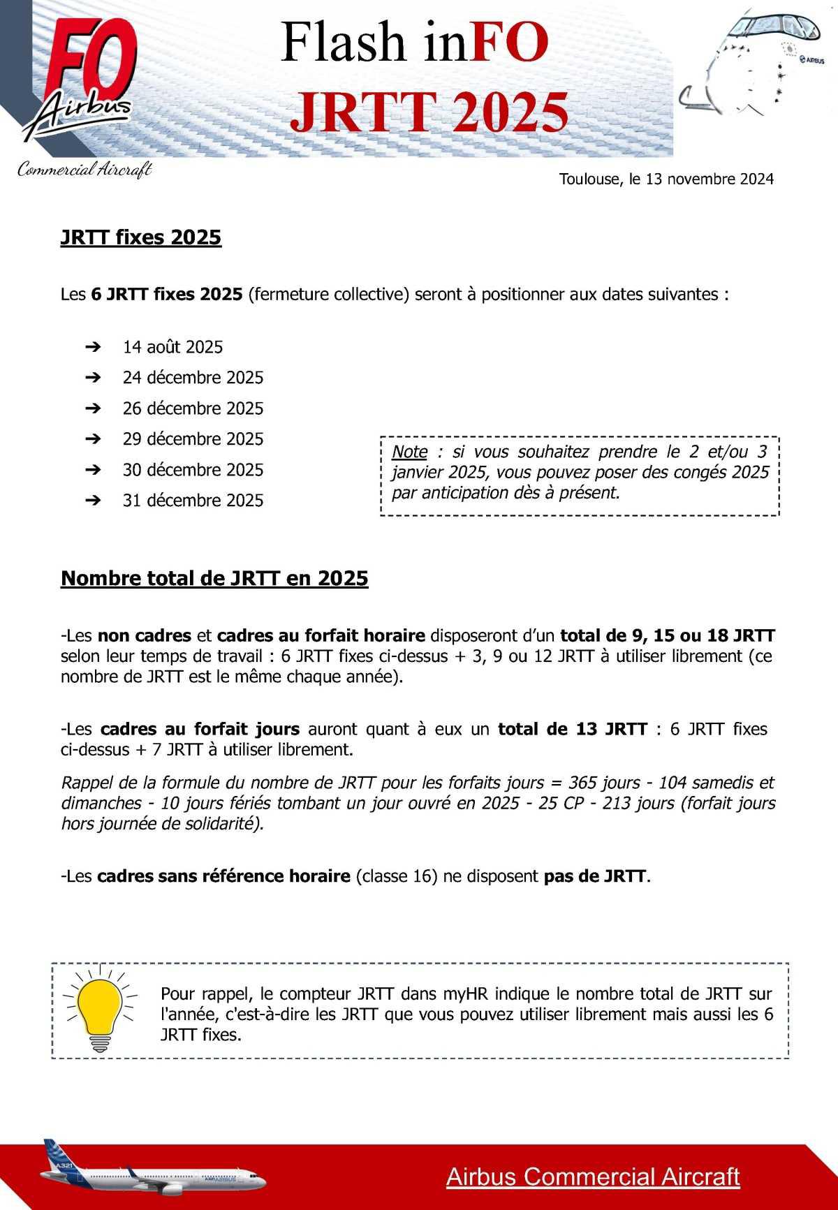 Flash InFO: JRTT 2025