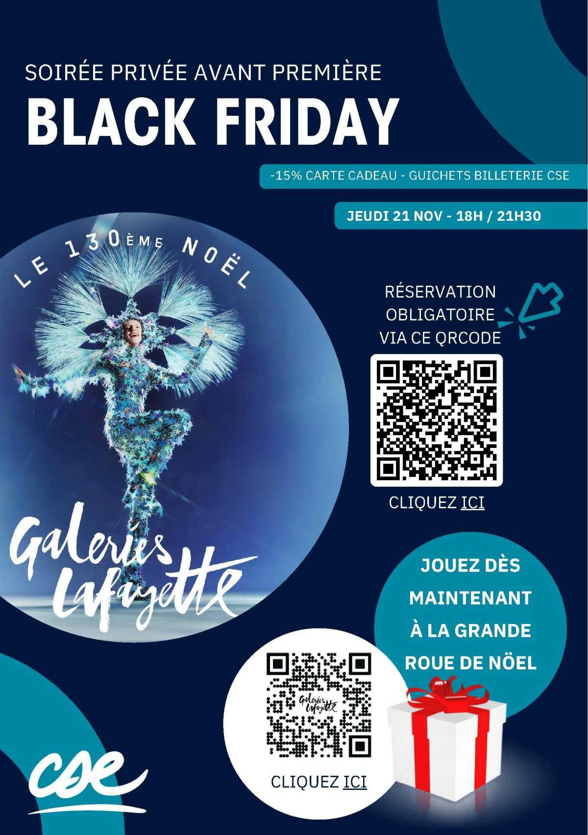 Soirée privée avant première Black Friday aux Galeries Lafayette