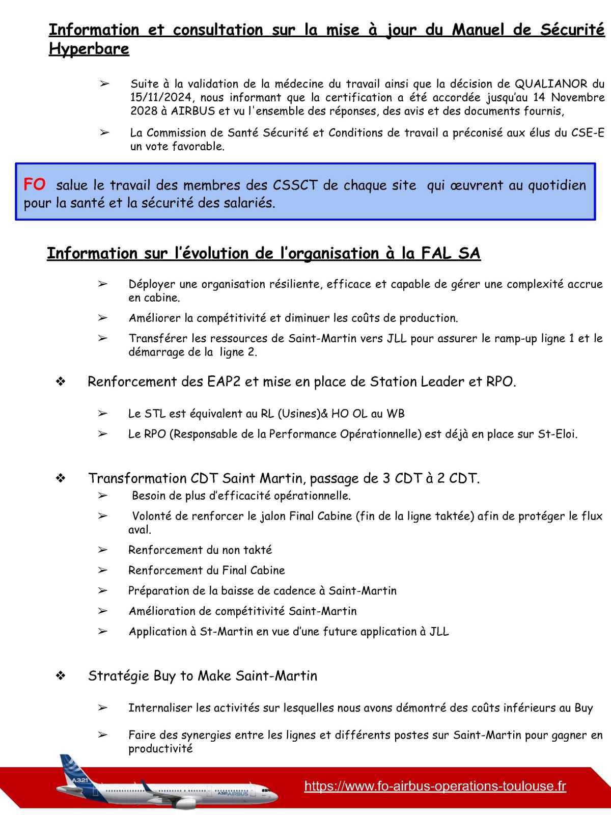 Compte rendu du CSE-E du 29 novembre 2024