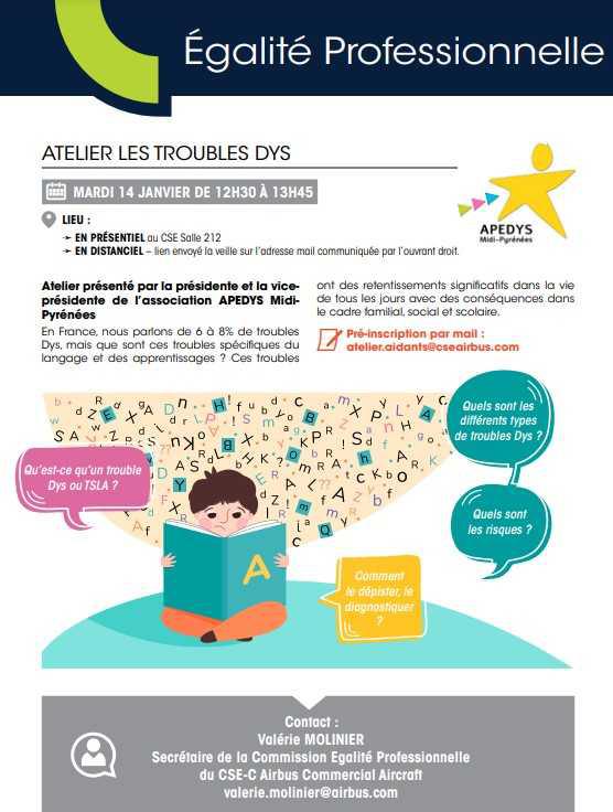 ATELIER TROUBLES DYS