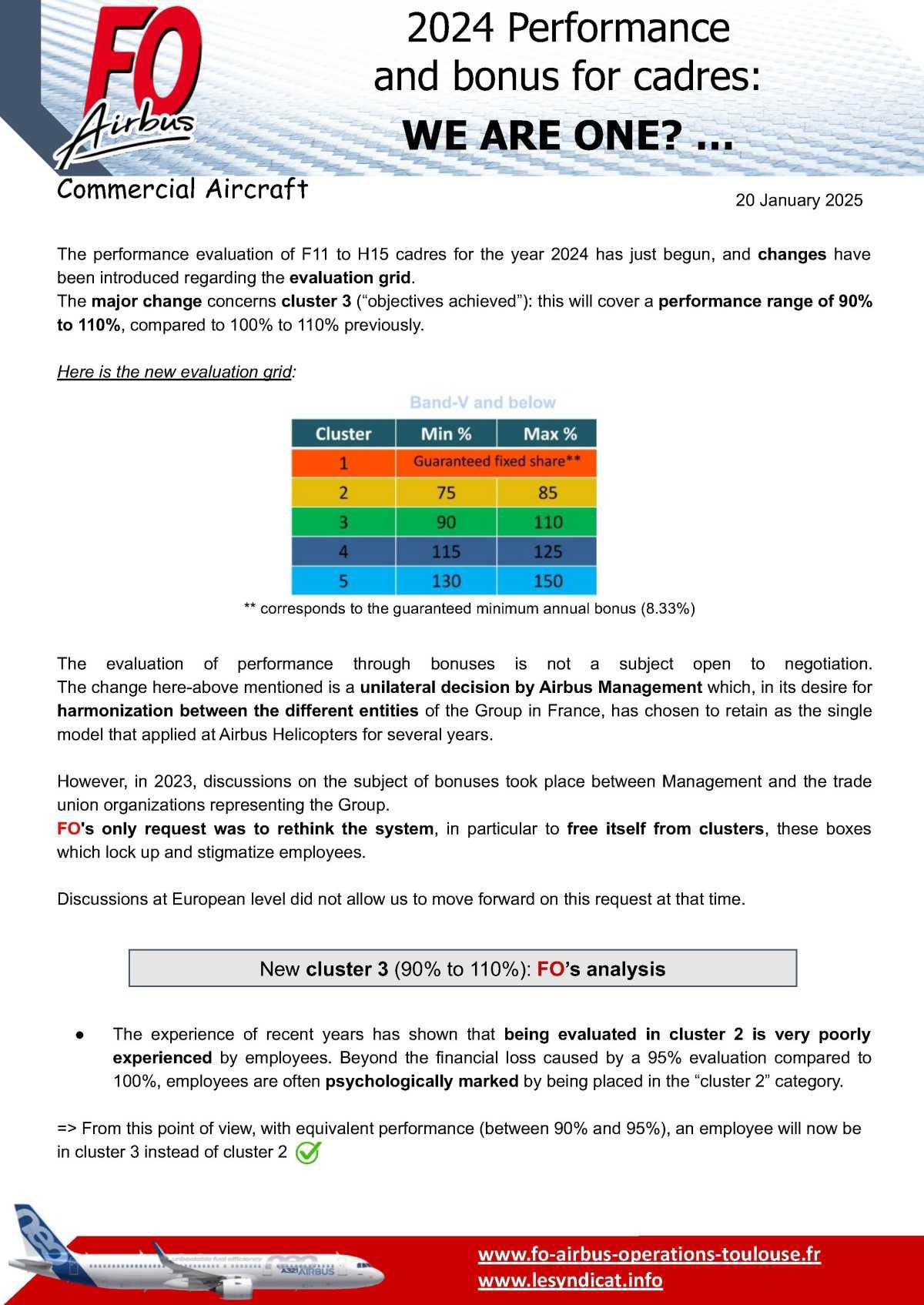 Performance et bonus 2024 pour les cadres : WE ARE ONE ? …