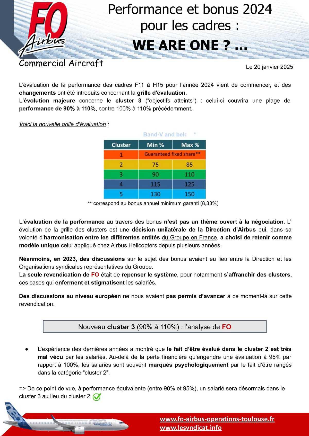 Performance et bonus 2024 pour les cadres : WE ARE ONE ? …