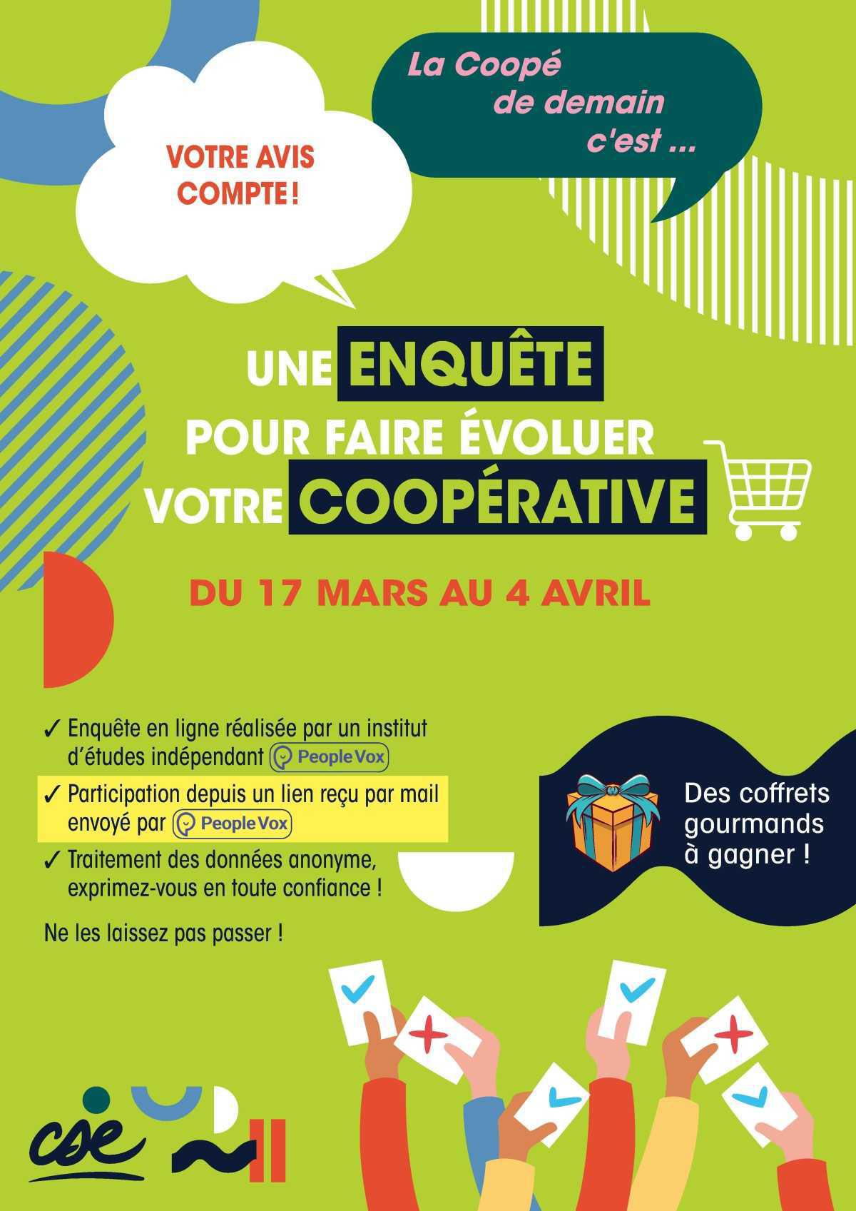 La Coopérative évolue ! Donnez votre avis et dites-nous ce que vous souhaitez ! La Coopérative évolue ! Donnez votre avis et dites-nous ce que vous souhaitez !