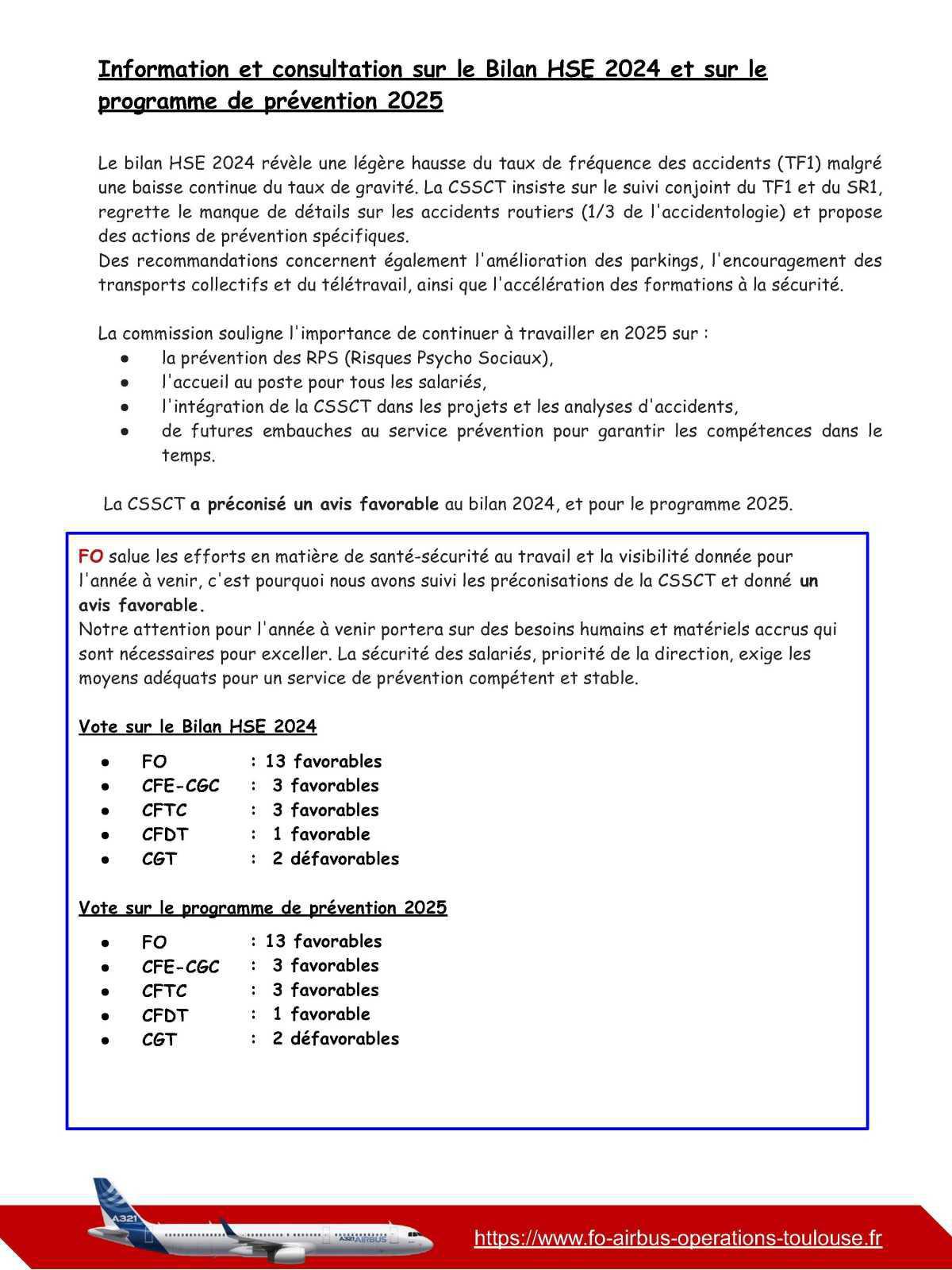Compte rendu du CSE-E du 25 Avril 2025