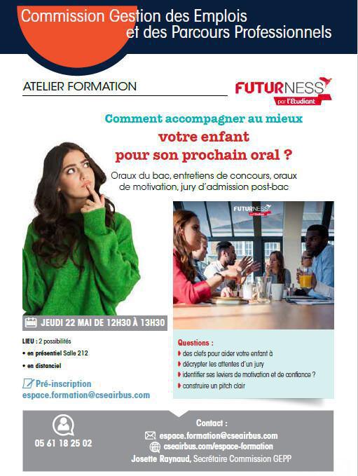 ATELIER "Comment accompagner votre enfant pour préparer un oral"