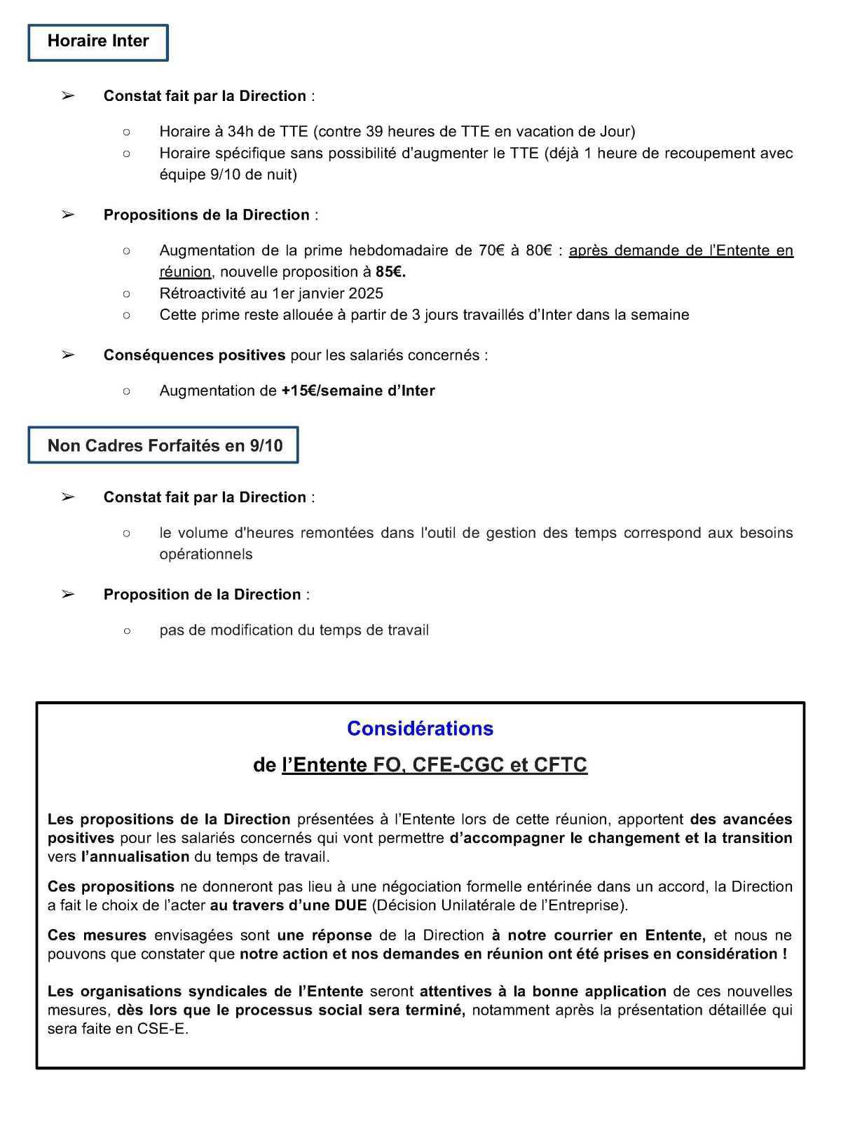 Annualisation des heures excédentaires