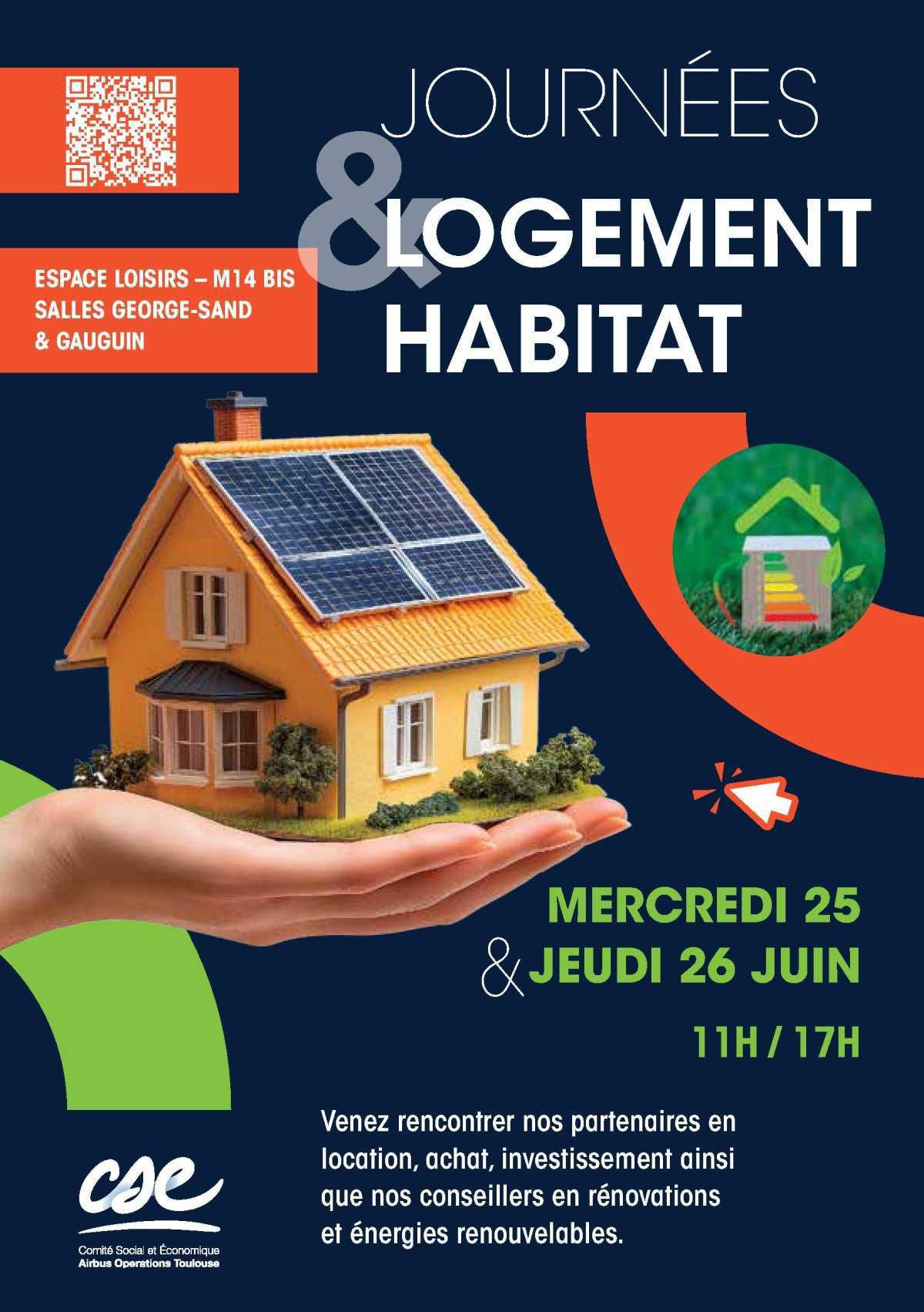 CSE: Journées logement & habitat, mercredi 25 et jeudi 26 juin 2025 CSE: Journées logement & habitat, mercredi 25 et jeudi 26 juin 2025