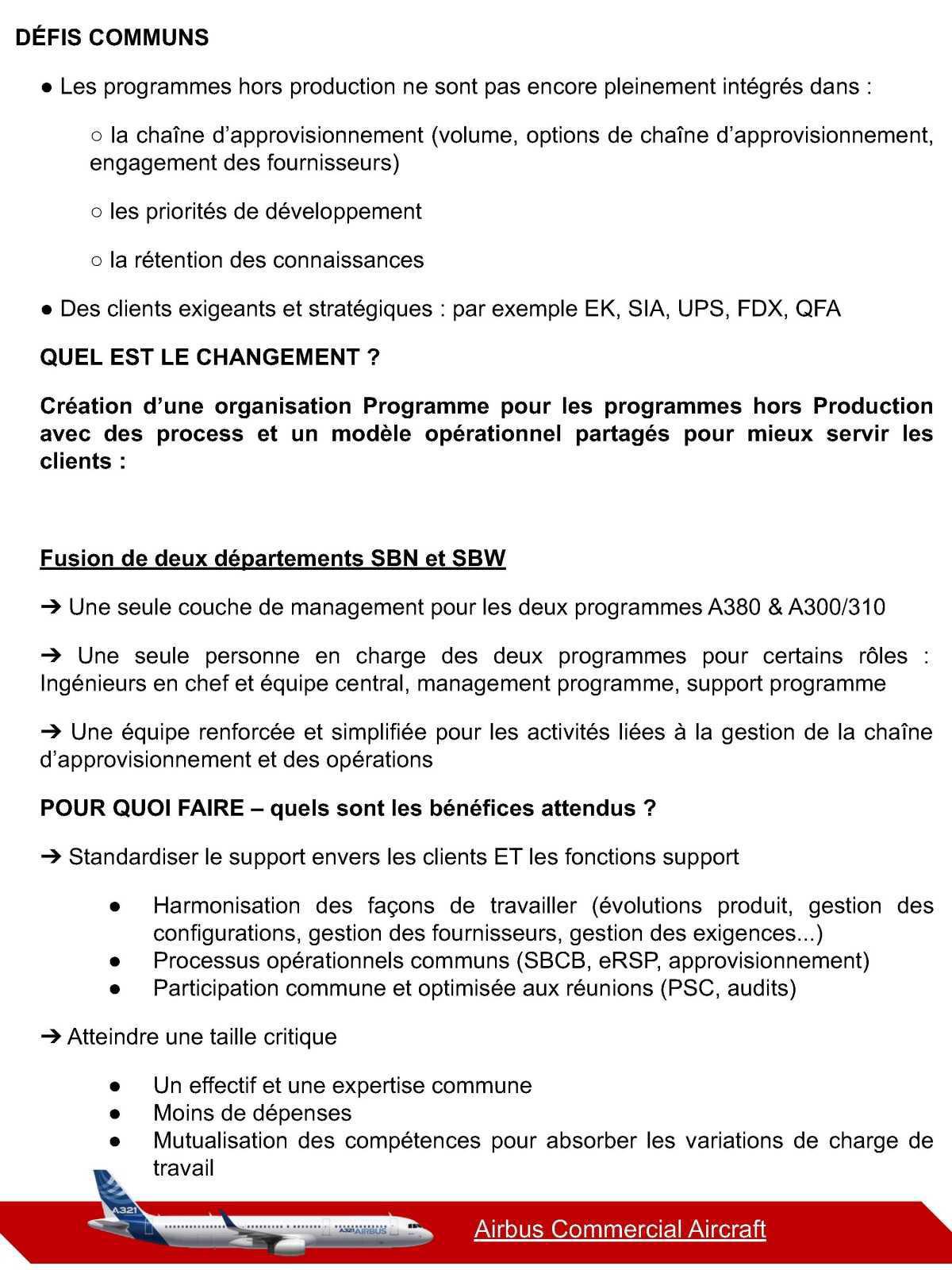 Compte rendu du CSE-C Airbus Commercial Aircraft du 7 juillet 2025