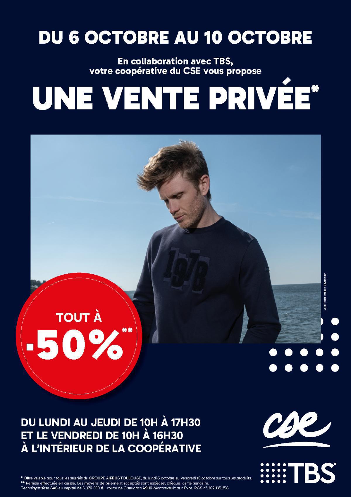 Coopérative: Vente privée TBS à la Coopé ! Coopérative: Vente privée TBS à la Coopé !