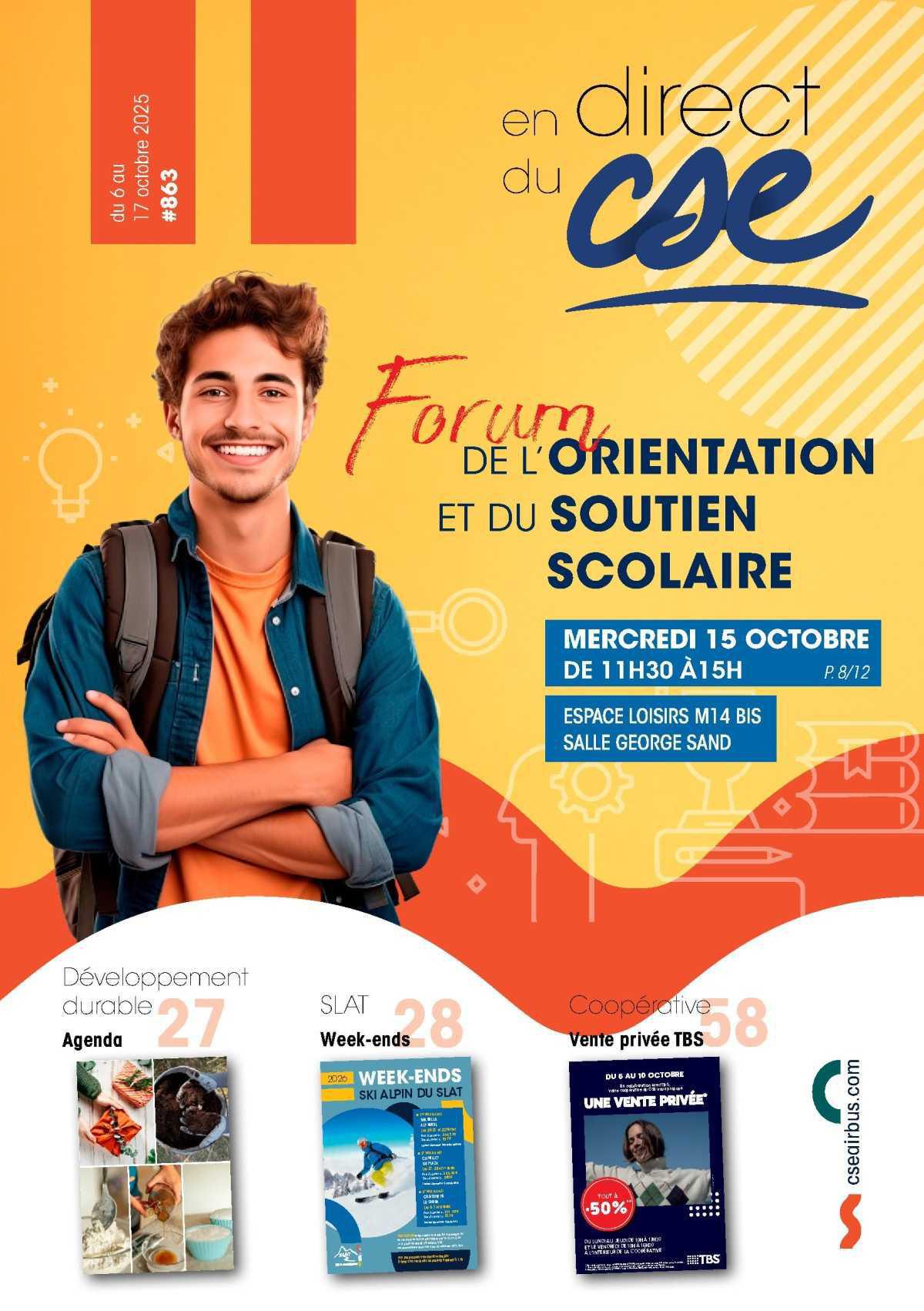 En Direct du CSE du 6 au 17 octobre 2025