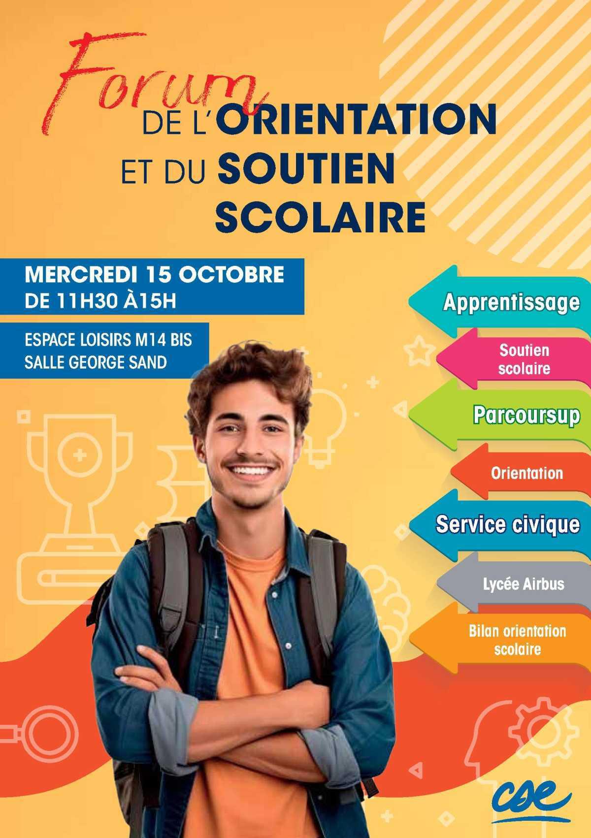 CSE: Forum de l'orientation et du soutien scolaire