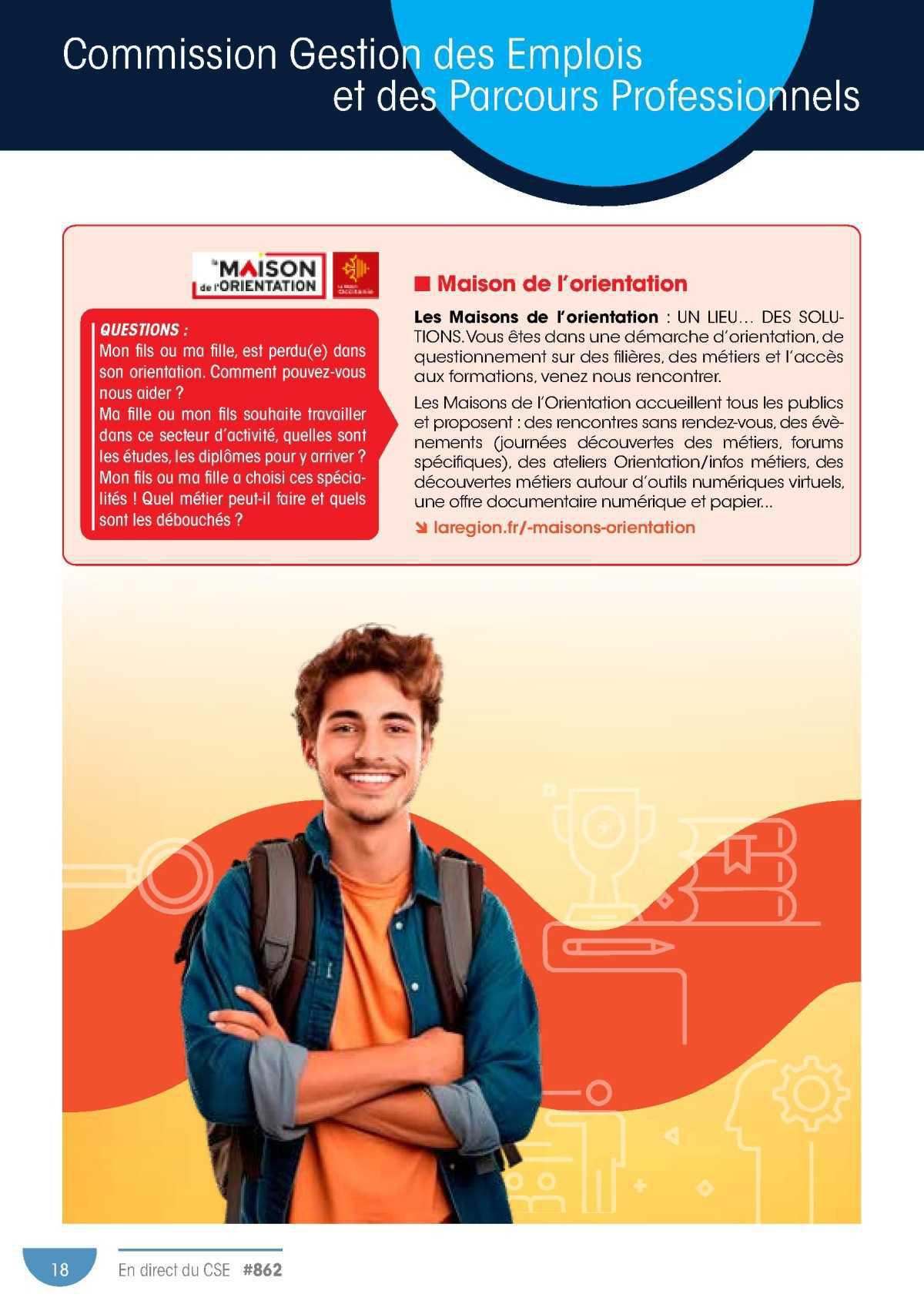 CSE: Forum de l'orientation et du soutien scolaire