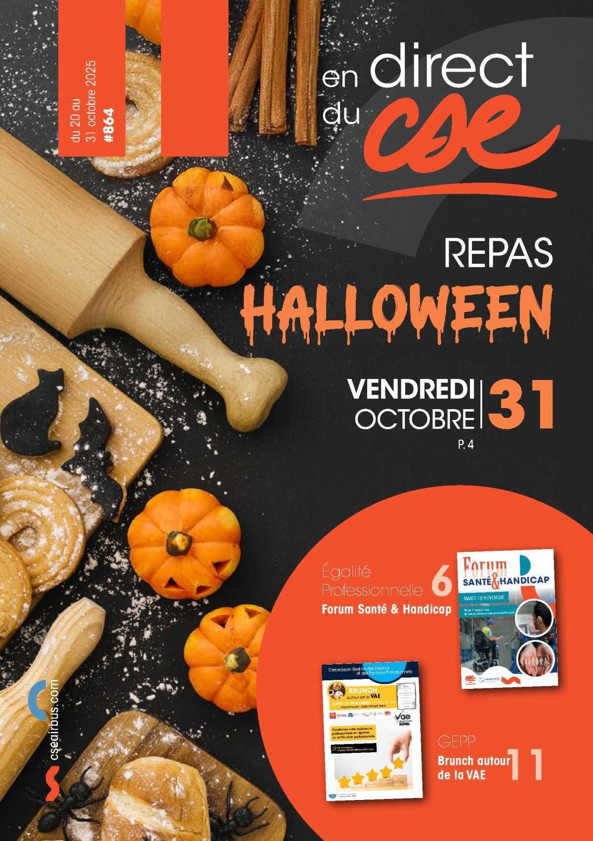 En Direct du CSE du 20 au 31 octobre 2025
