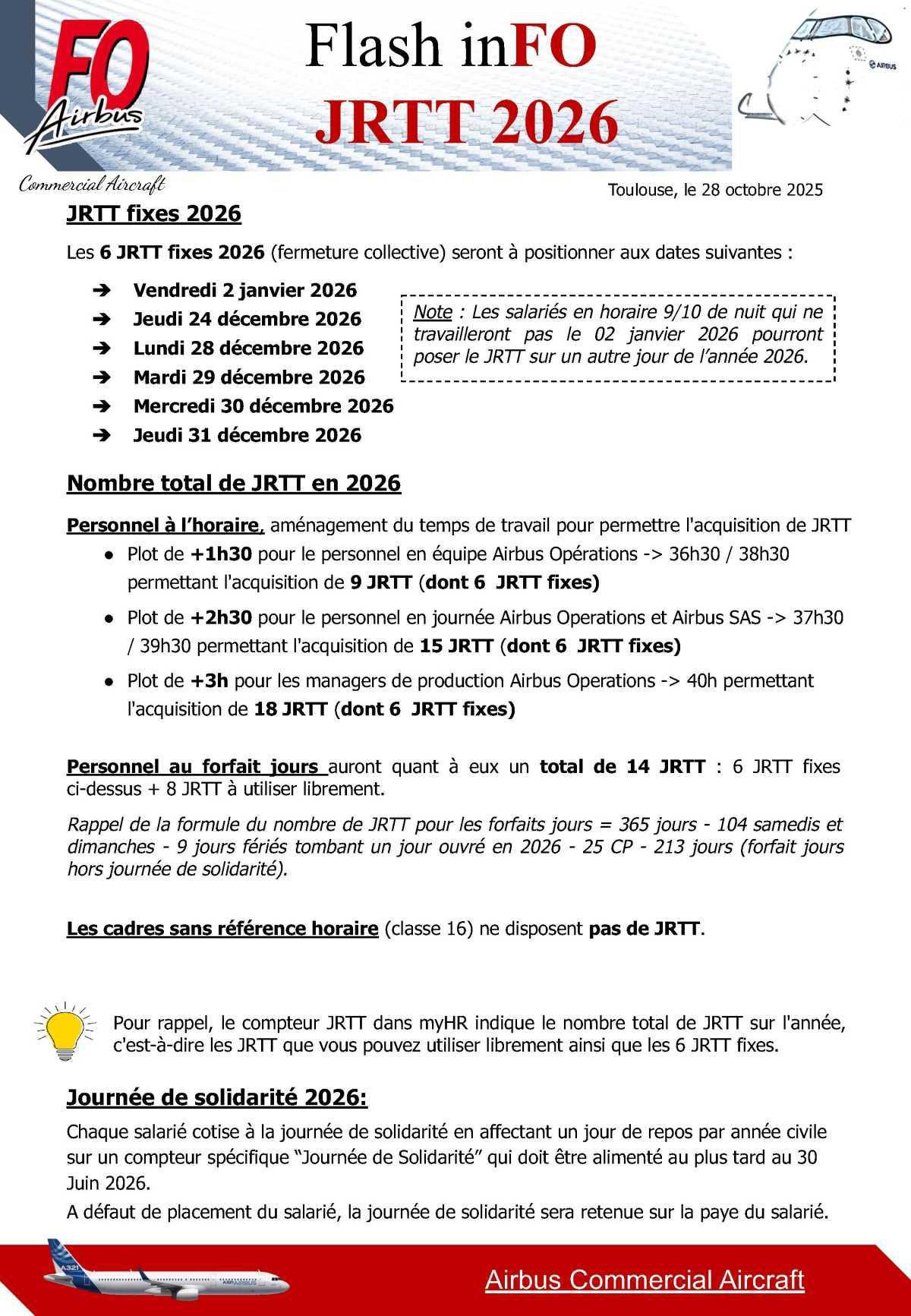 Flash InFO: JRTT 2026