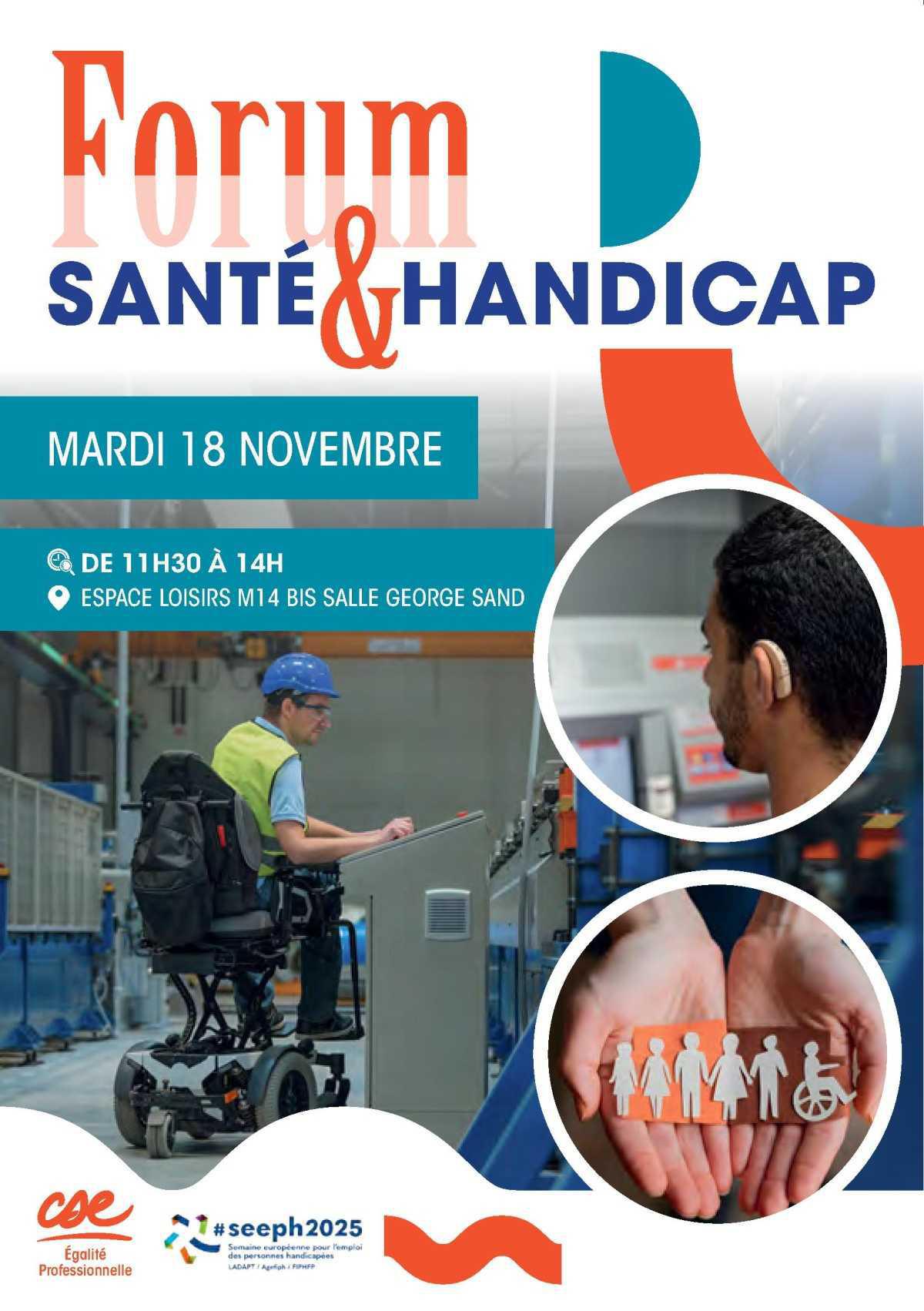 CSE: 🎯 Forum Santé & Handicap
