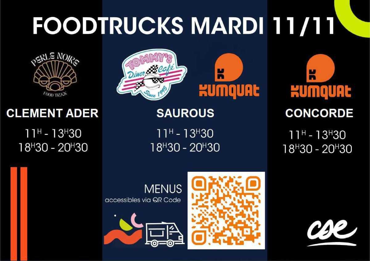 CSE:🎉 Mardi 11 Novembre , Options Restauration ! 🚚