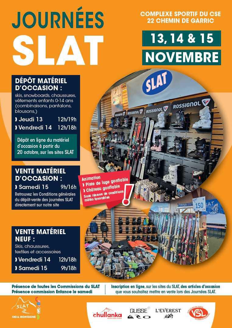 Participez aux Journées SLAT les 13, 14 et 15 novembre Participez aux Journées SLAT les 13, 14 et 15 novembre